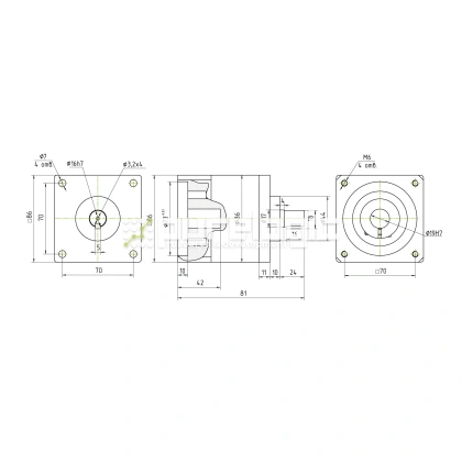 Редуктор планетарный 86PX4K-19S фото