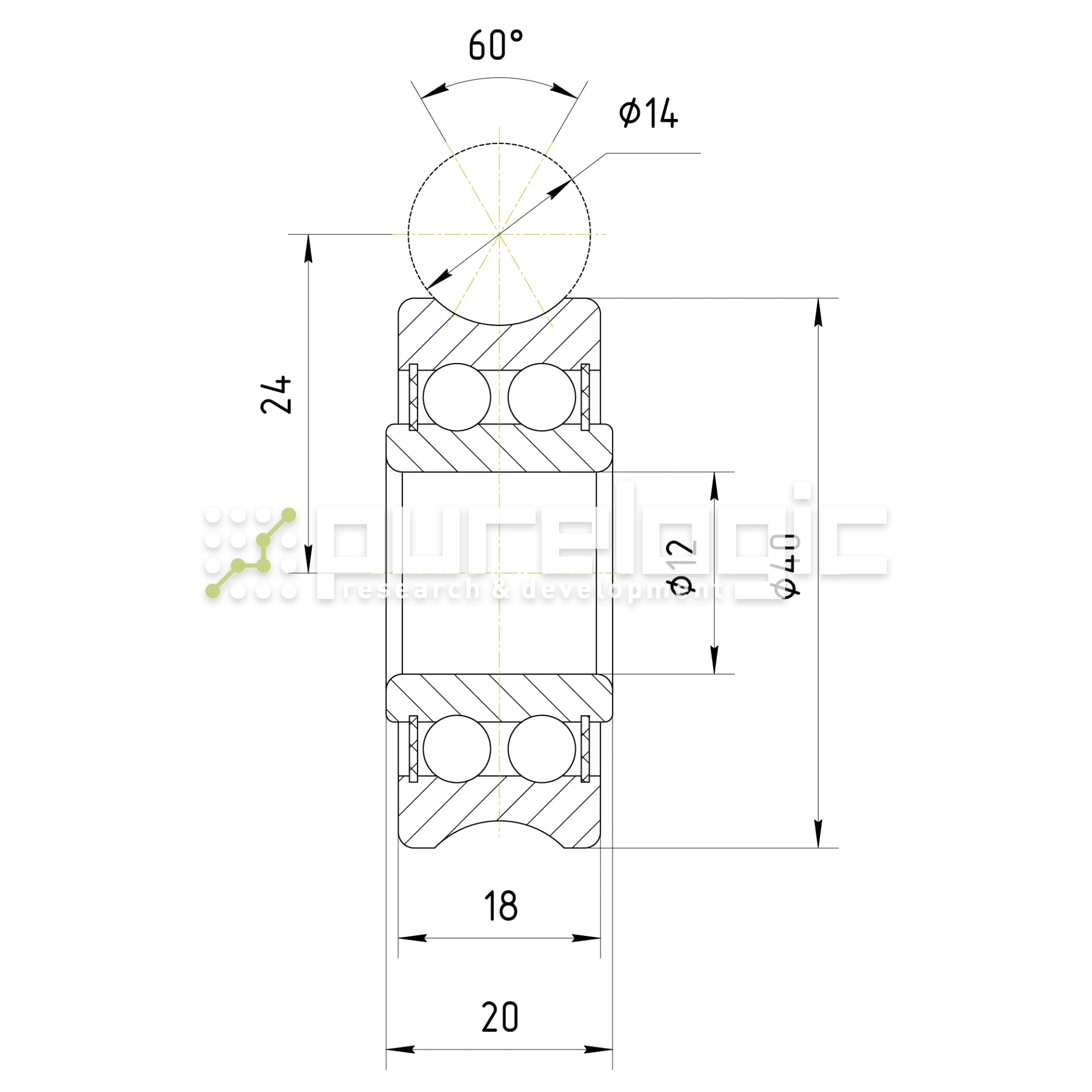 Опорный ролик LFR5201-14NPP 1 246 Опорный ролик LFR5201-14NPP фото
