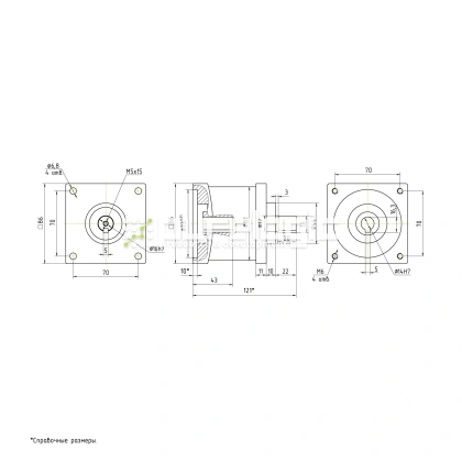 Редуктор планетарный 86PX10K-14K 10 818 Редуктор планетарный 86PX10K-14K фото