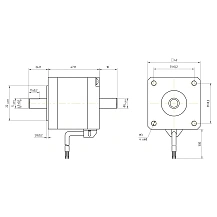 Двигатель шаговый биполярный 42CM06-SZ