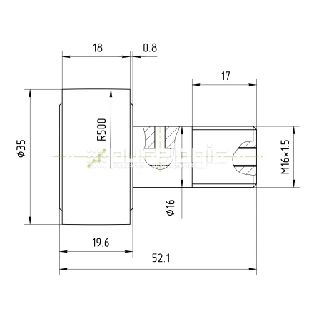 Ролик на игольчатом подшипнике KR35 фото