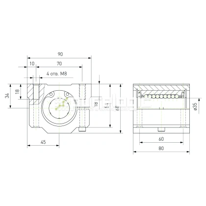 Модуль опорный регулируемый SCJ35 2 205 Модуль опорный регулируемый SCJ35 фото