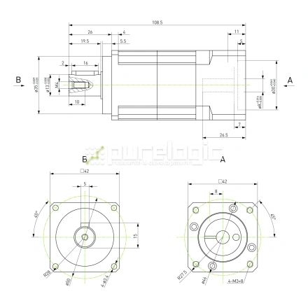 Редуктор планетарный прецизионный 42VRB15K-S13-P0 фото