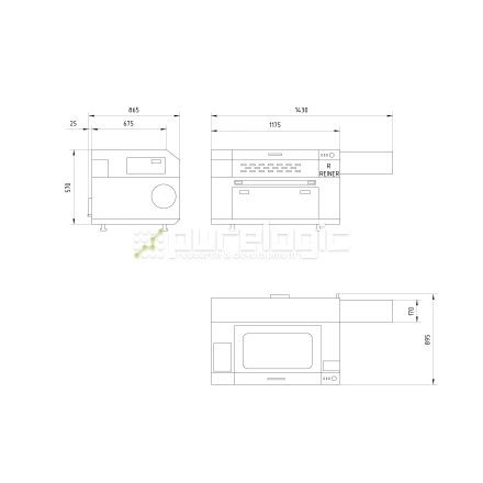 Лазерный станок REINER LP750-60W фото