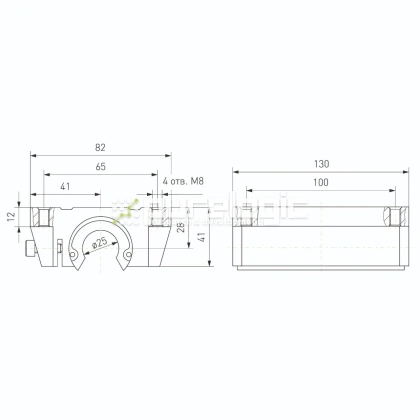 Модуль опорный удлиненный TBR25L 2 853 Модуль опорный удлиненный TBR25L фото