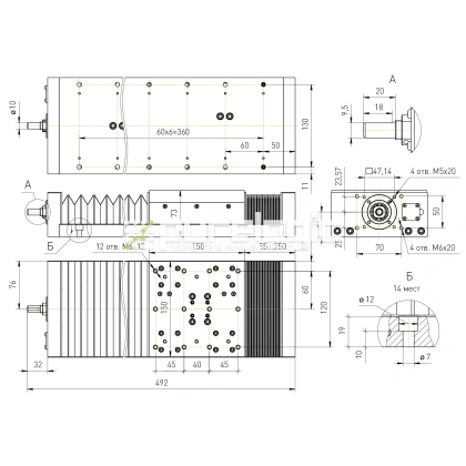Модуль линейного перемещения PLLM-61L-05200 57 410 Модуль линейного перемещения PLLM-61L-05200 фото