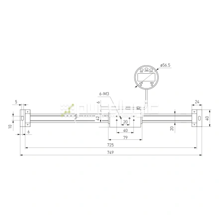Линейка цифровая с выносным дисплеем PL5403-600 фото