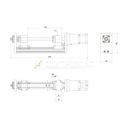 Модуль линейного перемещения PLLM-71-400 48 403 Модуль линейного перемещения PLLM-71-400 фото