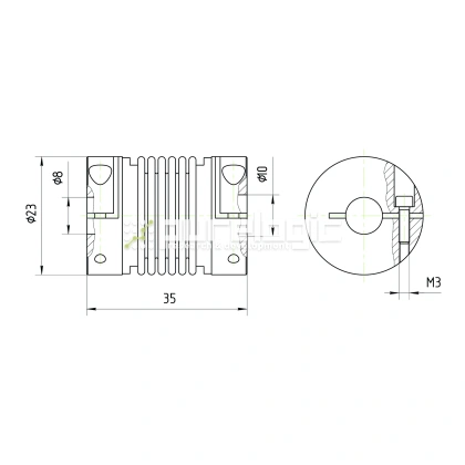 Муфта соединительная BB-2335-8-10 972 Муфта соединительная BB-2335-8-10 фото