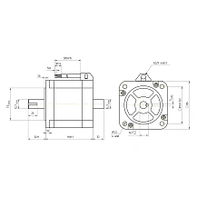 Двигатель шаговый биполярный 86CM85-SZ