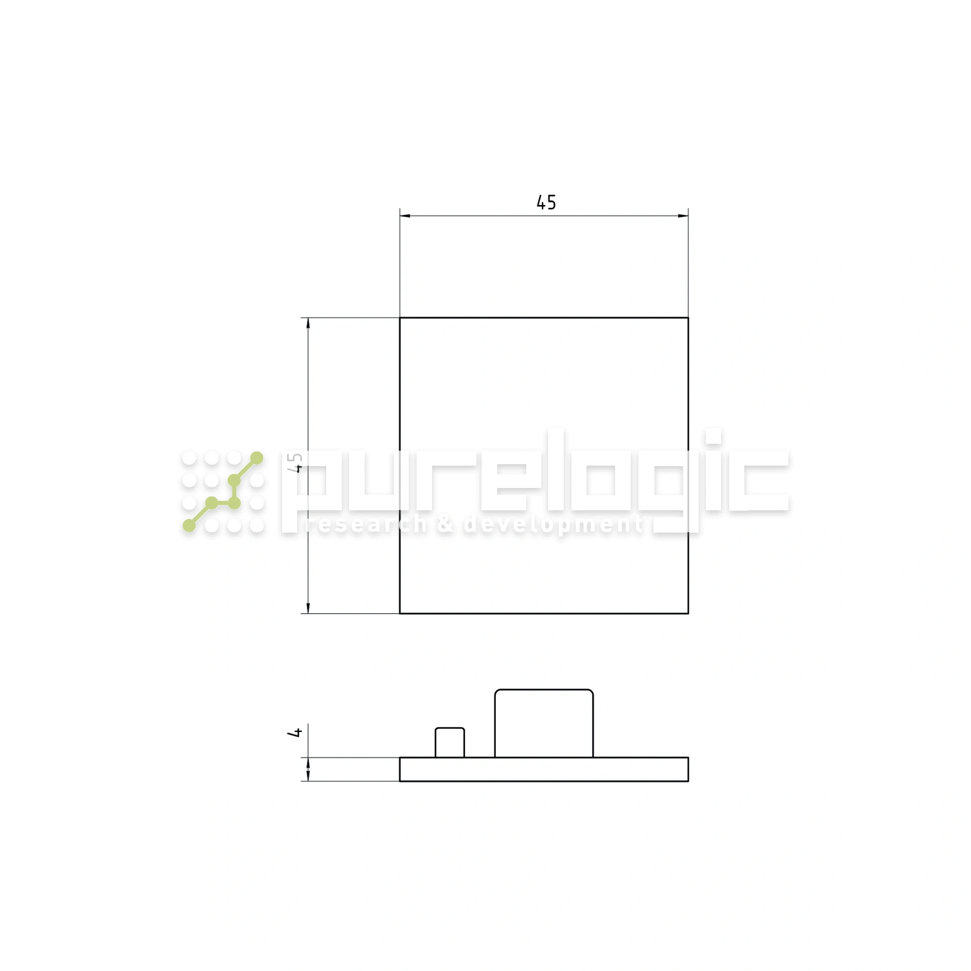 Пластиковая торцевая заглушка 4545BG 31 Пластиковая торцевая заглушка 4545BG фото