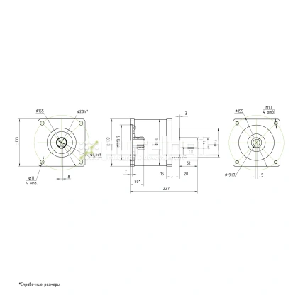 Редуктор планетарный 130PX16K-19K 21 398 Редуктор планетарный 130PX16K-19K фото