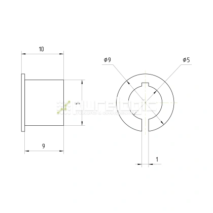Втулка переходная PG8x5 745 Втулка переходная PG8x5 фото