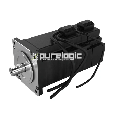 Двигатель шаговый с энкодером и тормозом HD86H82-D14-1KB фото