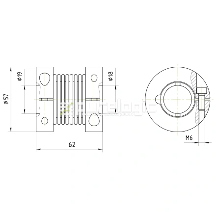 Муфта соединительная BB3-5760-19-18 фото