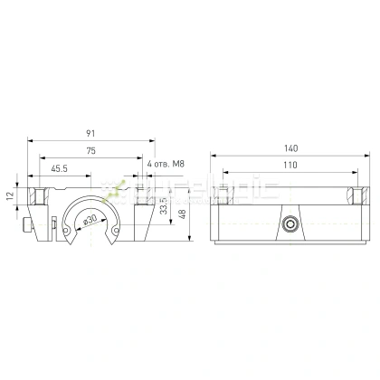 Модуль опорный удлиненный TBR30L 3 926 Модуль опорный удлиненный TBR30L фото