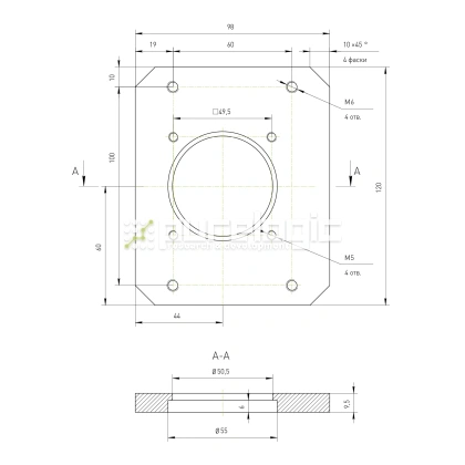 Кронштейн двигателя RY-MB60 фото