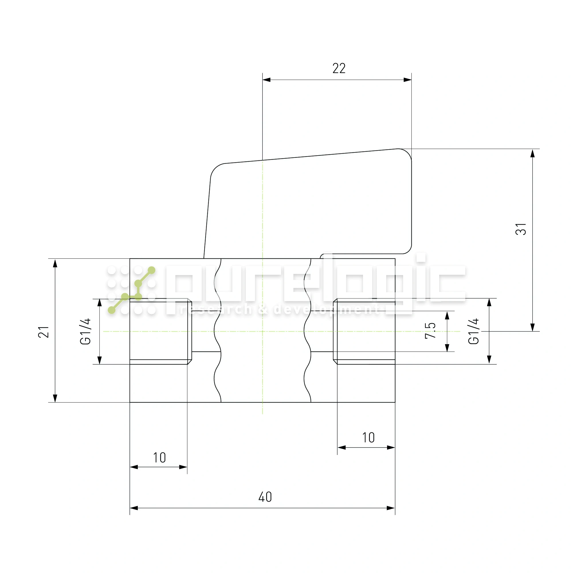 Кран слива конденсата 2930 1/4 671 Кран слива конденсата 2930 1/4 фото