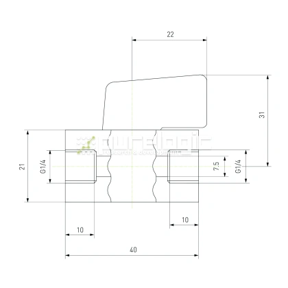 Кран слива конденсата 2930 1/4 671 Кран слива конденсата 2930 1/4 фото