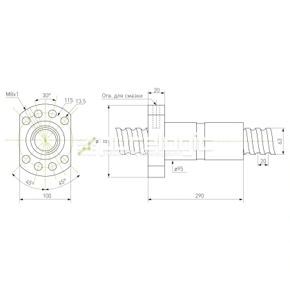 Гайка ШВП DFU6320 97 637 Гайка ШВП DFU6320 фото