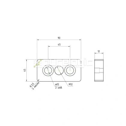 Пластина 4590EGJ-M12 фото
