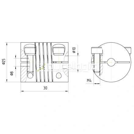 Муфта соединительная BR-2530-8-10 фото