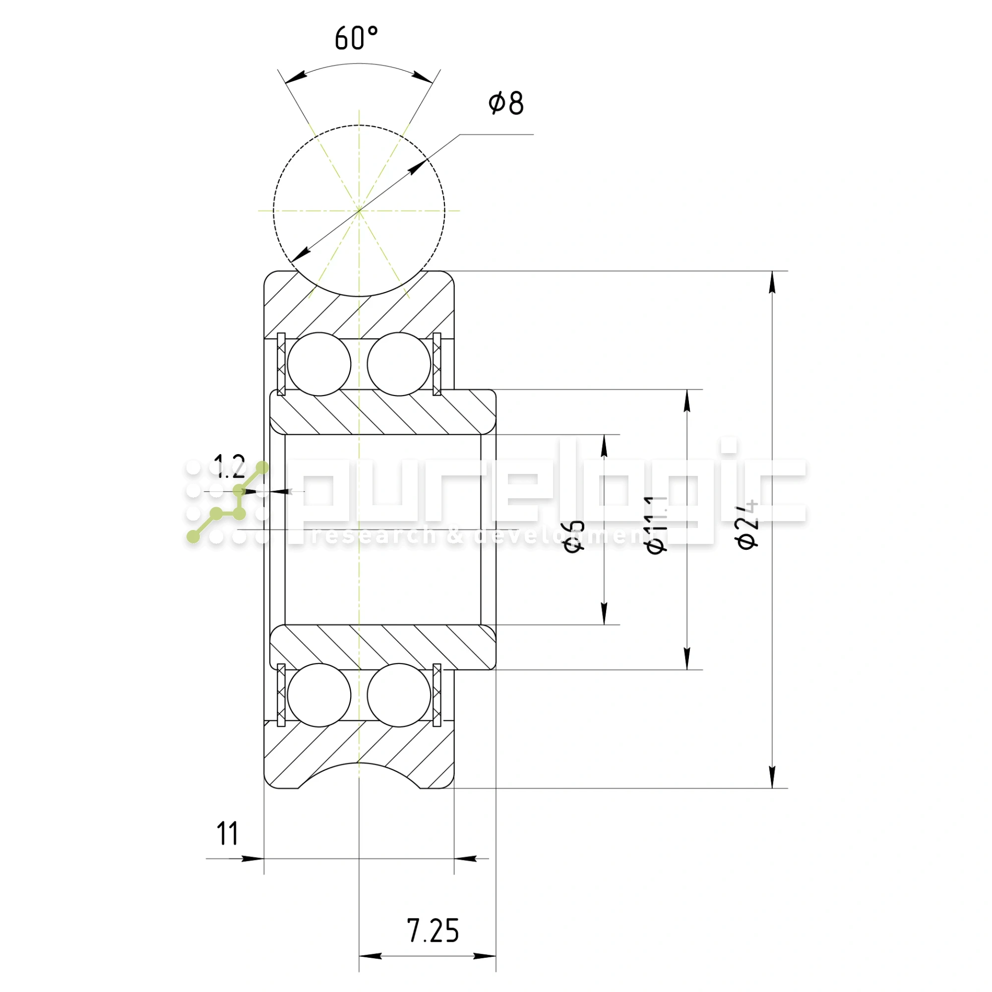 Опорный ролик SG20 472 Опорный ролик SG20 фото