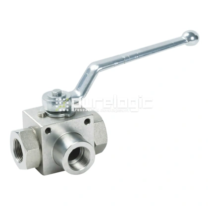 Гидравлический шаровый кран трехходовой PL3K-M30x1.5 фото