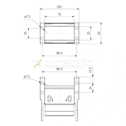 Держатель пластикового кабель-канала J35F.1.75S-FJT 774 Держатель пластикового кабель-канала J35F.1.75S-FJT фото