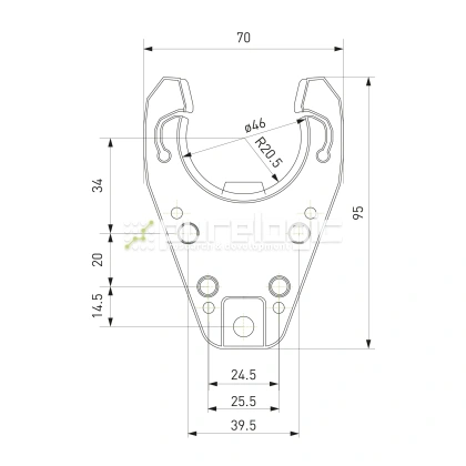 Держатель оправок ZY-TCH-BT30 785 Держатель оправок ZY-TCH-BT30 фото