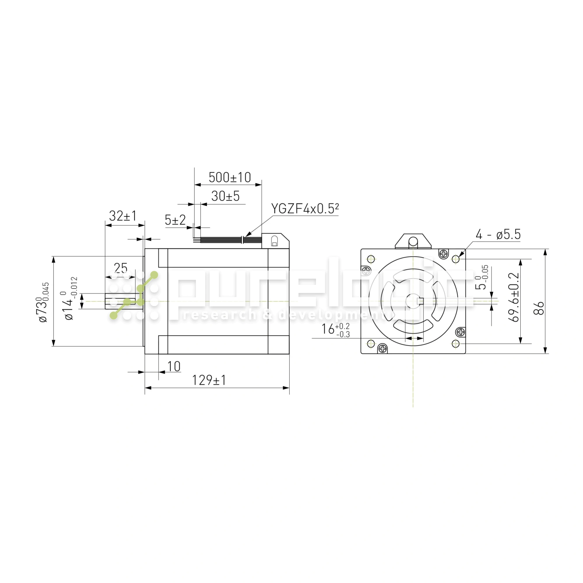 Двигатель шаговый биполярный 86CM120 15 139 Двигатель шаговый биполярный 86CM120 фото