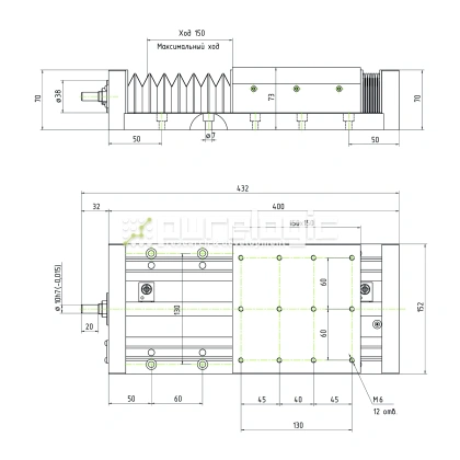 Модуль линейного перемещения PLLM-61H-10150 73 863 Модуль линейного перемещения PLLM-61H-10150 фото