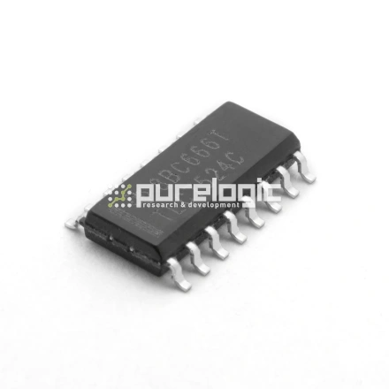 Микросхема TLC7524CD; ЦАП; SOIC16; 8-Бит; Parallel; 2 канала фото