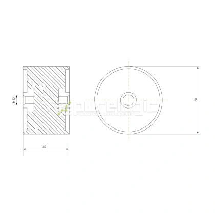 Виброопора DD50x40 фото