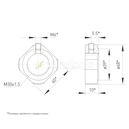 Стопорная гайка BS-M30x1.5 фото