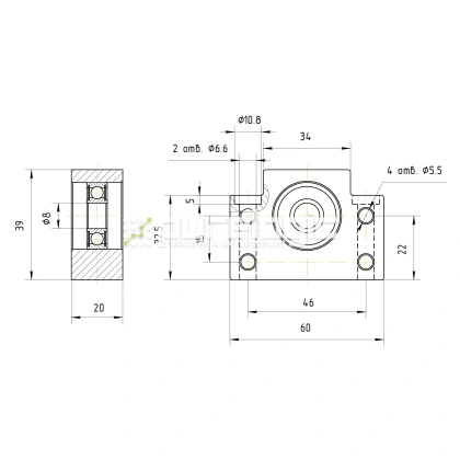 Опора ШВП BSS BF10-C7 фото
