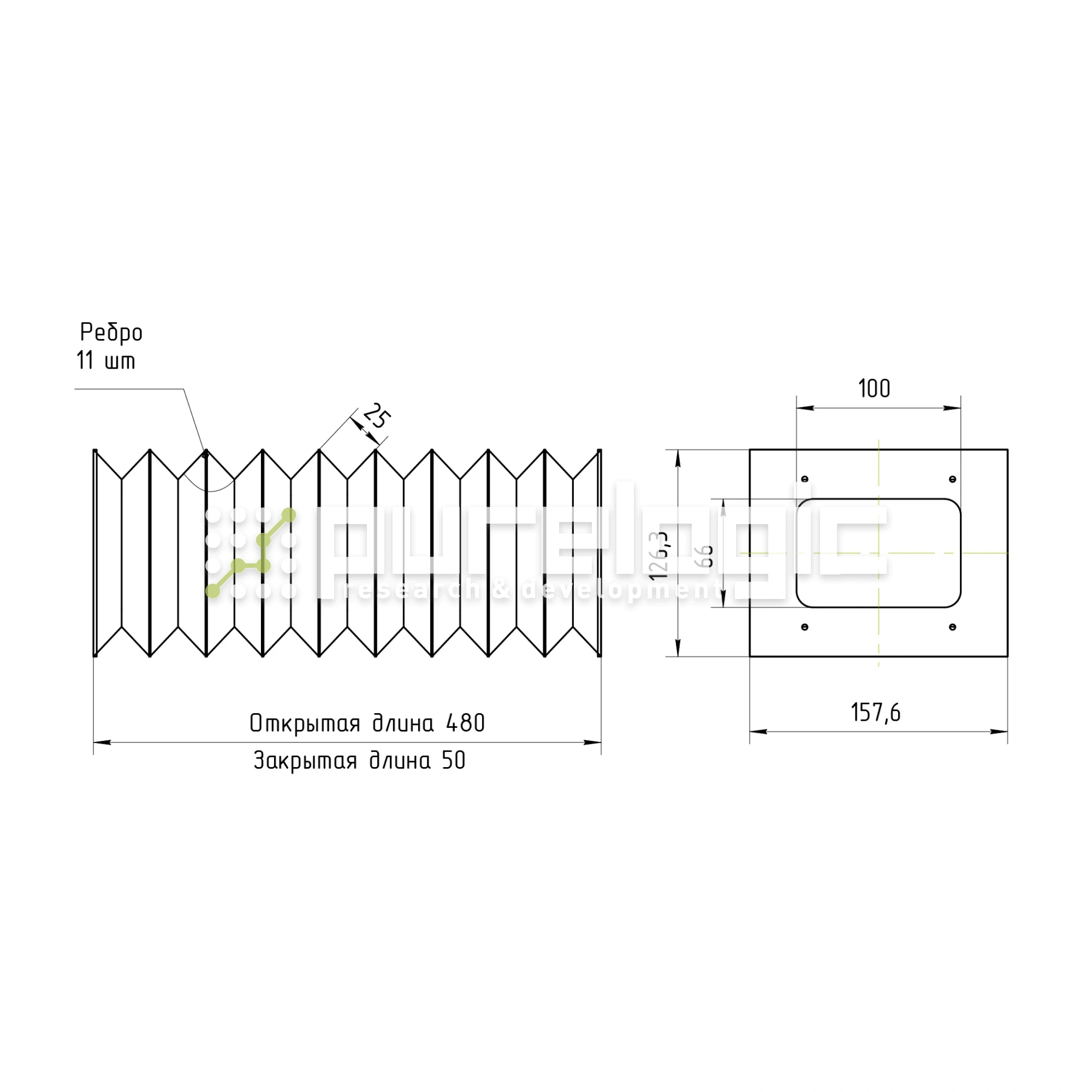 Гофрозащита DCV-T31-400 3 069 Гофрозащита DCV-T31-400 фото