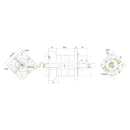 Редуктор планетарный 110PLF20K-19S-D25 45 287 Редуктор планетарный 110PLF20K-19S-D25 фото