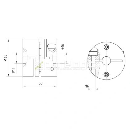 Муфта соединительная BDY-6050-14-16 4 116 Муфта соединительная BDY-6050-14-16 фото