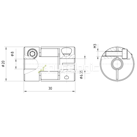 Муфта соединительная BF-20-6.35-8 фото