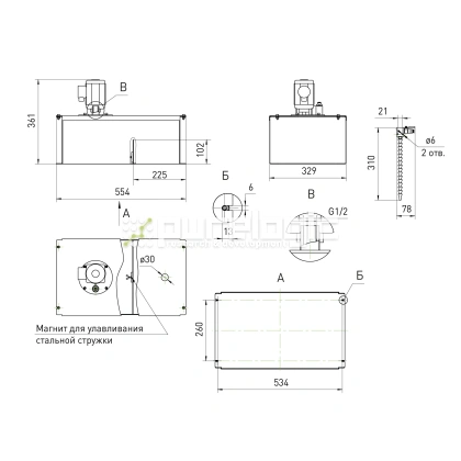 Система подачи СОЖ RY-CF30 31 618 Система подачи СОЖ RY-CF30 фото
