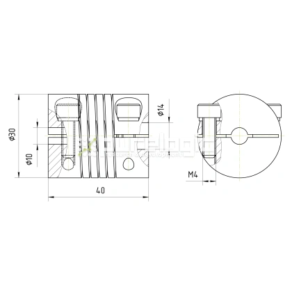 Муфта соединительная BR-3040-10-14 492 Муфта соединительная BR-3040-10-14 фото