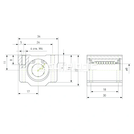 Модуль опорный SC8 фото