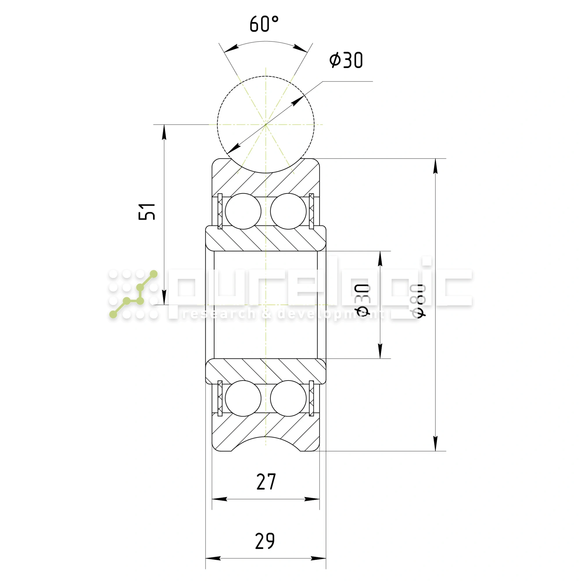 Опорный ролик LFR5207-30NPP 3 863 Опорный ролик LFR5207-30NPP фото