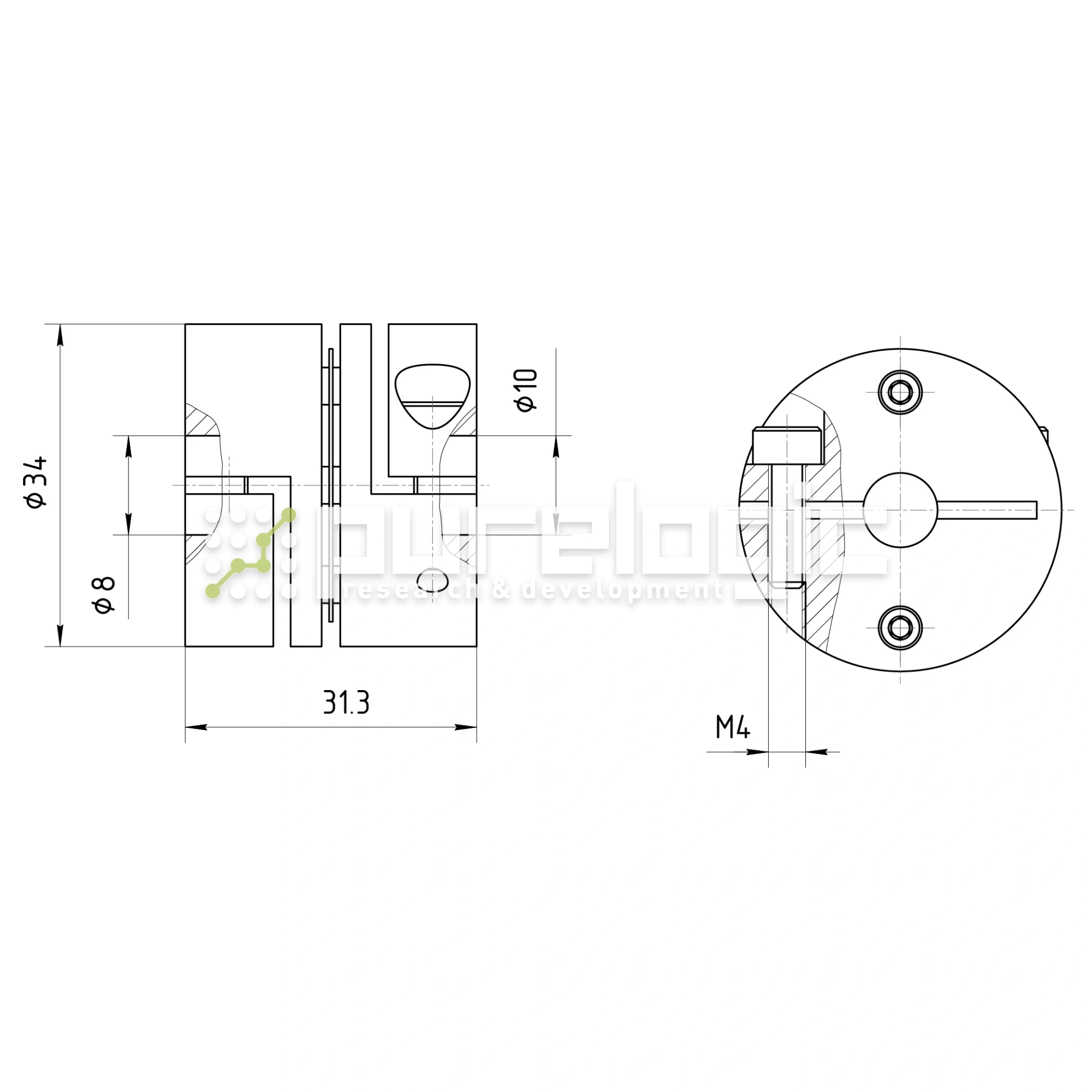 Муфта соединительная BDY-3431.3-8-10 1 751 Муфта соединительная BDY-3431.3-8-10 фото
