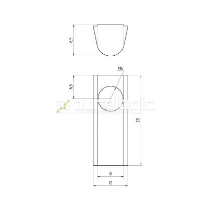 Гайка Т-образная 30TH4 21 Гайка Т-образная 30TH4 фото
