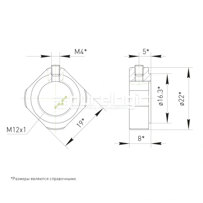 Стопорная гайка BS-M12x1 136 Стопорная гайка BS-M12x1 фото
