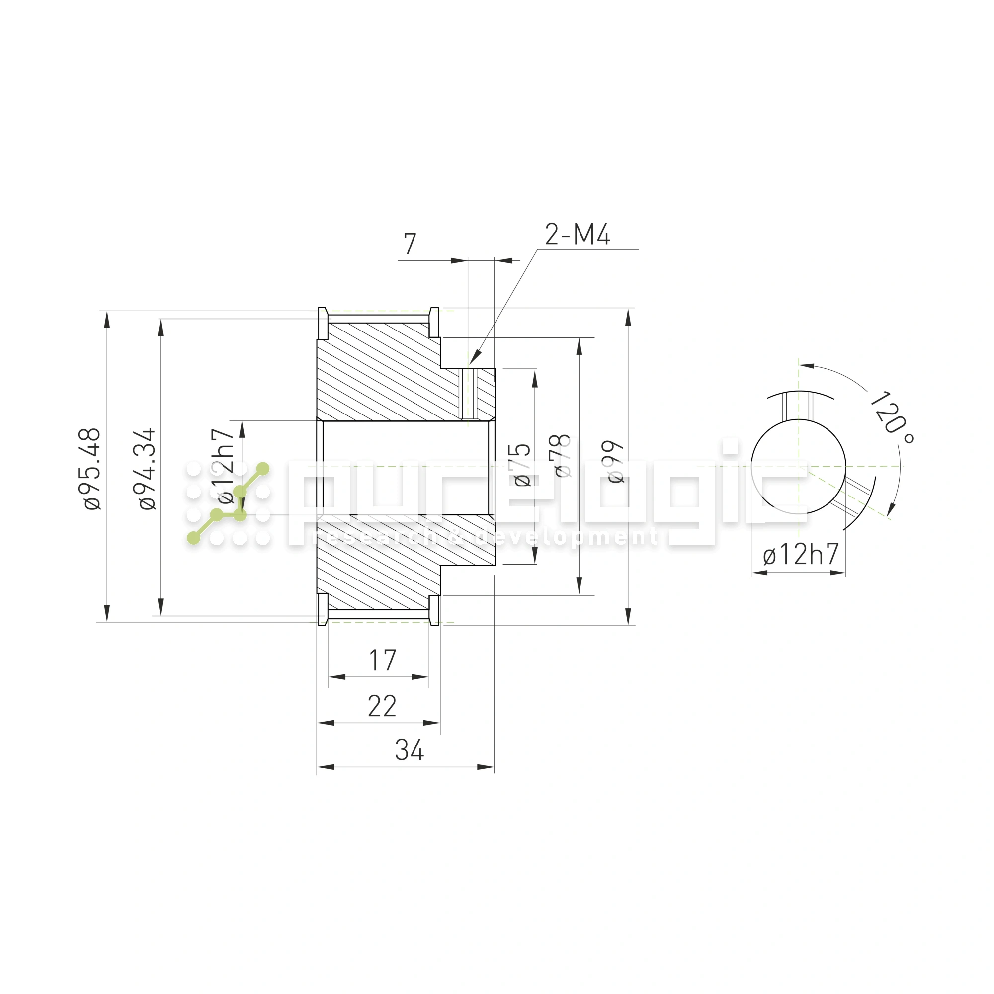 Шкив зубчатый BLA-60-5M-15-B-P12 2 261 Шкив зубчатый BLA-60-5M-15-B-P12 фото