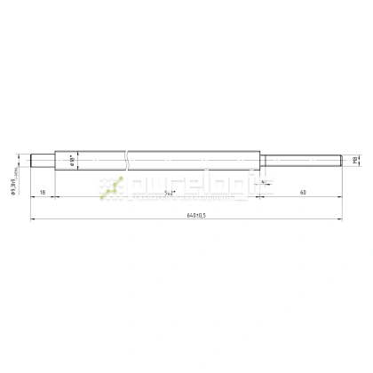 Винт трапецеидальный катаный TRR-14x4 2 898 Винт трапецеидальный катаный TRR-14x4 фото
