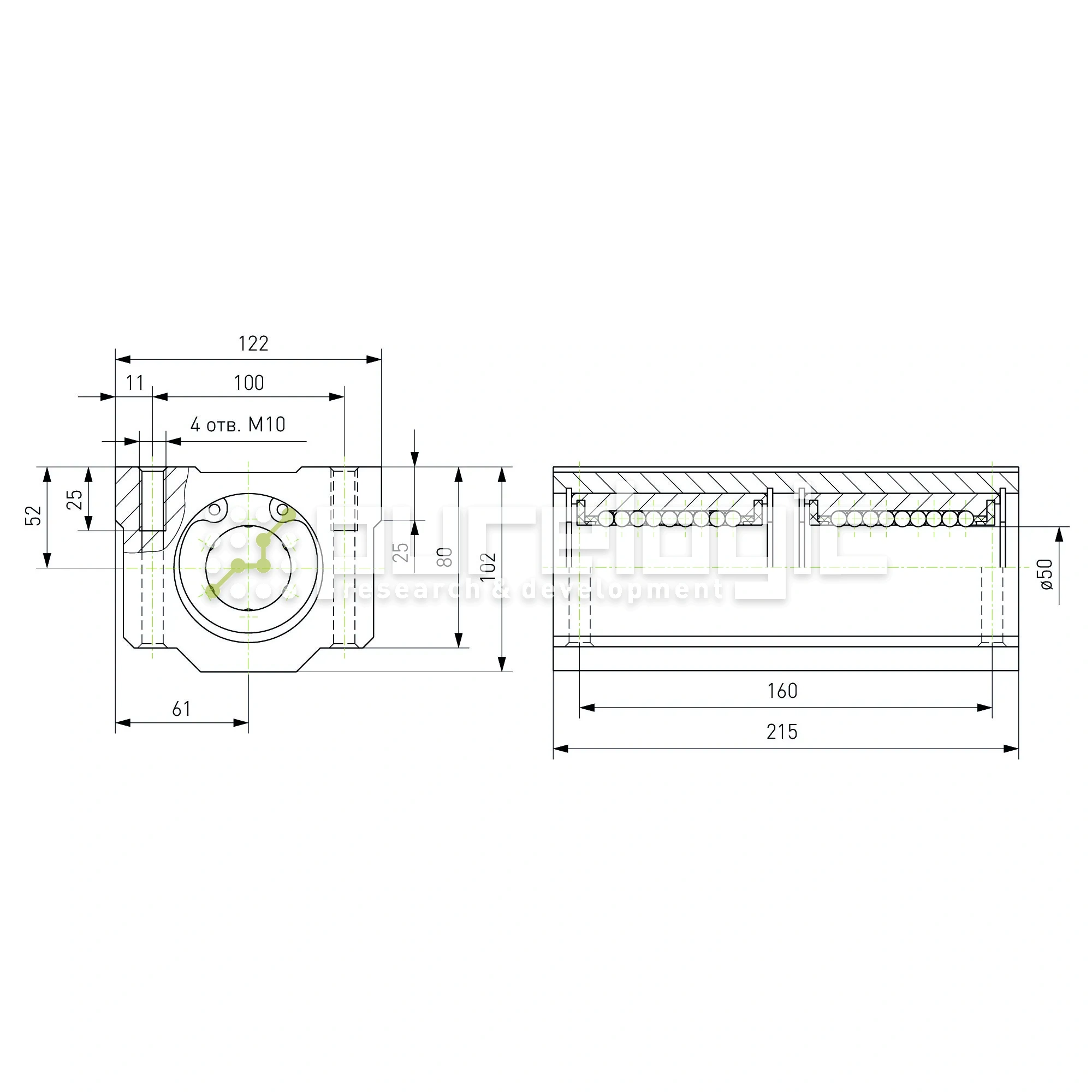 Модуль опорный удлиненный SC50L-UU 12 584 Модуль опорный удлиненный SC50L-UU фото